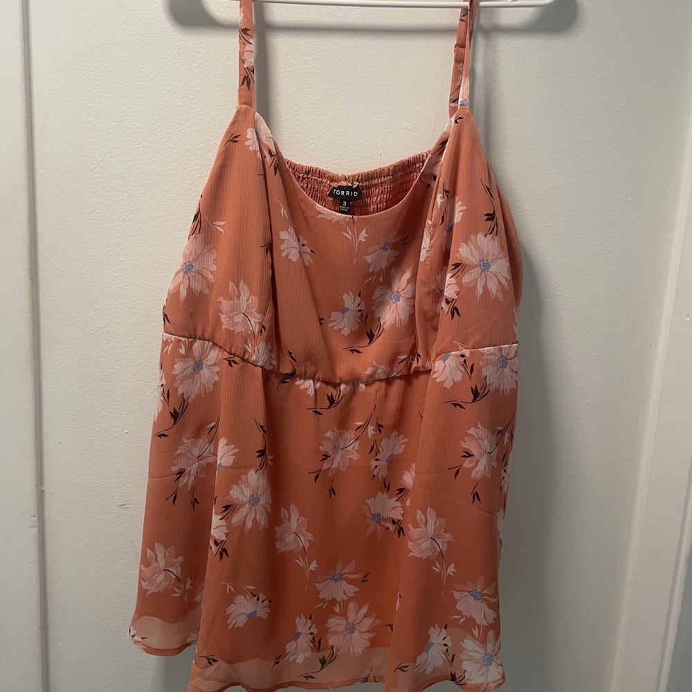 Plus Size Floral Tank Top